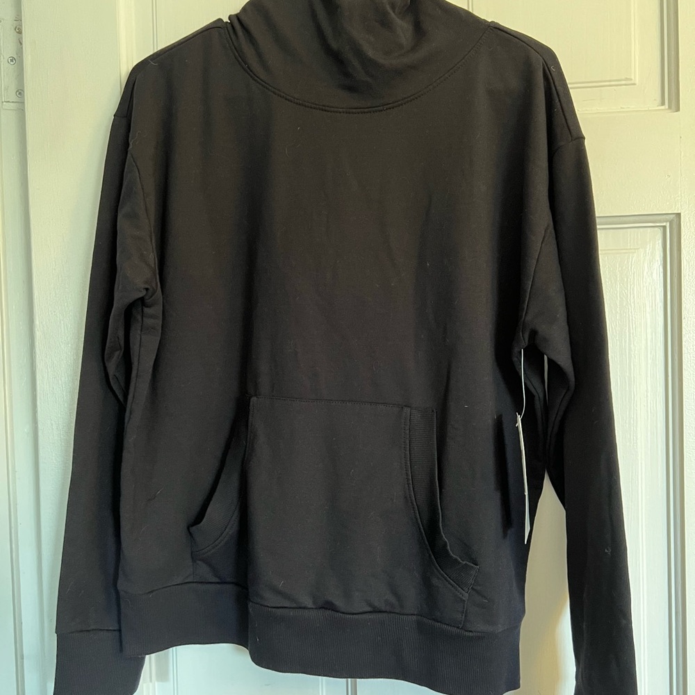 Black hooded long sleeve